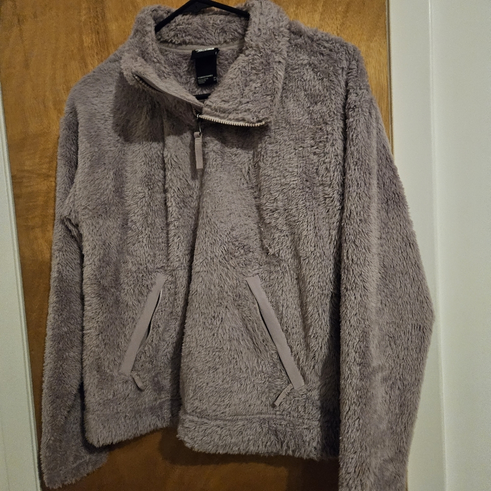 North Face Fuzzy Light Purple Jacket